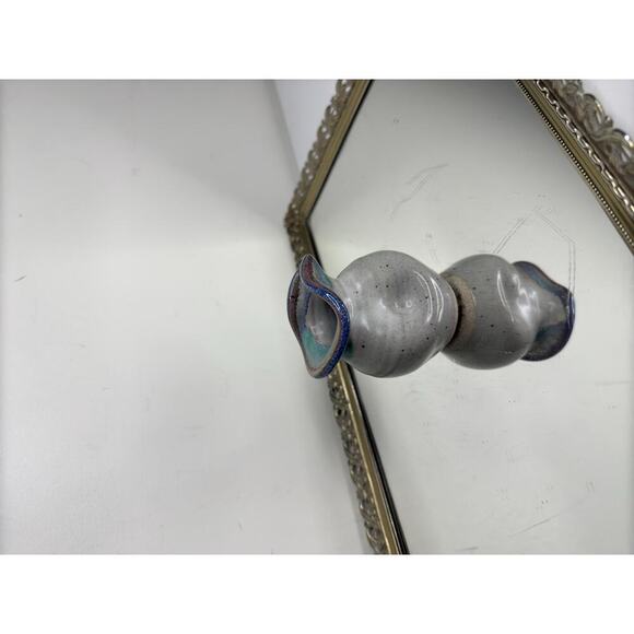 Smokey Mountain Pottery Gatlinburg, TN Pinched Pot Personal Creamer Art Pottery - Picture 2 of 10